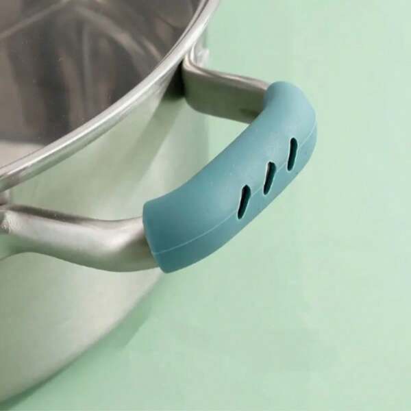 Silicone Pot Handle Grips - Heat Resistant Anti-Scald Kitchen Pot Lid Grips - Non-Slip, Durable, No Electricity Needed - Protective Handle Covers For Pots, Pans, And Lids