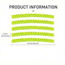 20pcs High-Visibility Reflective Wheel Stickers For Cars, Motorcycles & Bicycles - Durable, Waterproof Decals