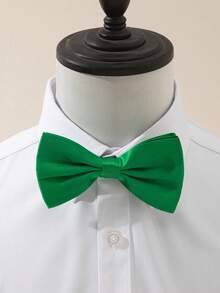 1 件男士缎面纯色领结，适合礼服衬衫、婚礼、商务、农历新年、派对庆祝男士领带 - 彩色 - 查看 23