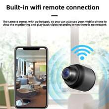 1 pezzo/2 pezzi Mini telecamera di sicurezza smart HD 1080P, telecamera senza fili portatile Wi-Fi 2.4GHz, monitoraggio remoto da cellulare con registrazione video, baby monitor, videocamera di sorveglianza con visione notturna e rilevamento di movimento