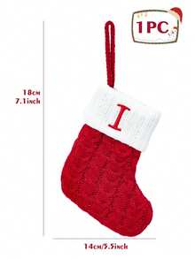 Meias de Natal de tricô com monograma (1 unidade), meias de Natal com letras pequenas em inglês, meias dupla face para pendurar na lareira, decorações para festas de Natal, lembrancinhas e artigos para festas, meias personalizadas com iniciais, enfeites para árvore de Natal, decorações natalinas para casa, decoração de ambientes, embalagens para presentes de Natal, decoração, decoração de Natal de 2026, decoração de inverno, presentes de Natal para casa, decoração natalina.
