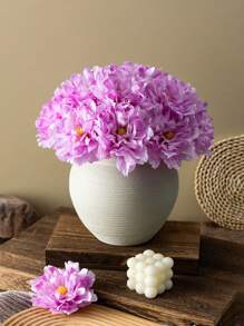 2Pcs Artificial Flower Heads Peony Faux Flower, 4.72" Silk Artificial Flower, Fake Peony Flowers Heads With Steams For Home Bedroom Kitchen Decor, Wedding Party Decorations, Indoor Outdoor Decor, Wedding Itesms, Mother's Day, Brithday, Gift, Spring Summer Decorations, Flores Artificiales Para Decorar