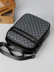 Men's Classic Fashion Business Messenger Bag Crossbody Bag Versatile Practical Multi-Function Small Bag For Men Body Bag For Men - Black - View 3