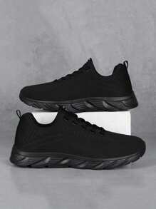 Zapatos para hombres de malla para gimnasio, tenis, moda y deportivos, tenis ligeros, zapatillas deportivas, de trabajo, casuales, cómodos, de color azul