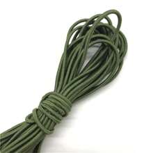 1 Stück 4,6 Meter 2 mm weiches rundes elastisches Band, elastisches Gummiband, Taillengurt, dehnbares Seil für Maskenherstellung