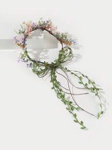 1 Stück süßes Maiglöckchen-Blumen Haarband, Brautblumen Krone Diadem Haar Girlande Kostüm Krone - Verschiedenfarbig - Übersicht 3