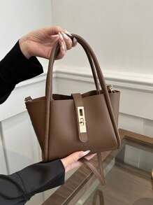 Bolso de moda de PU de unicolor nuevo para mujer, bolso cruzado versátil con monedero pequeño