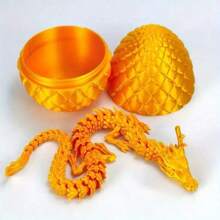 A Set Of 3D Printed Dragons And Surprise Eggs With Movable Joints - Colorful Collection Of Home Office Decorative Desktop Ornaments, Suitable For Various Room Decoration Statues, Suitable For Halloween, Christmas And Thanksgiving Gifts