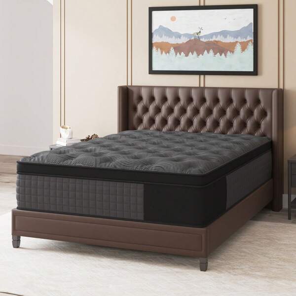 10"12" 14" Gel Memory Foam Pocket Spring Mattress Twin Full Queen King In A Box Medium Firm