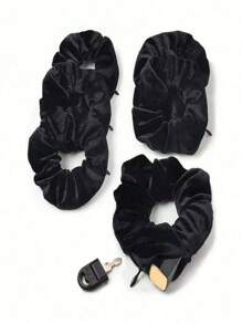 1 pieza Diadema multifuncional con cremallera, bolsa elástica portátil para exteriores para guardar efectivo/monedas/llaves/auriculares/accesorios, organizador de maquillaje de gran capacidad, adecuado para deportes, caminar, almacenar artículos personales