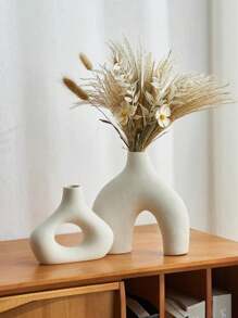 1 pieza Jarrón moderno para flores secas, jarrón redondo de pampa, decoración del hogar estilo bohemio para centro de mesa, mesa de cena de boda, sala de estar, oficina, dormitorio, regalo de inauguración de la casa. Jarrón moderno para comedor, sala de estar, mesa de cena de boda, decoración del hogar, jarrón redondo, jarrón bohemio para regalos de cumpleaños, graduación