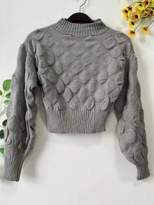Long Sleeve Blouse With Cupcake Print, Winter Collection - Gris - Ver 3
