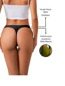 Kit Of 5 Women's Thong Panties - Seamless Shaping - Soft Touch And Premium Quality - Ideal For Everyday Use And Workouts - Assorted Colors