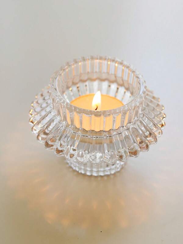 Nordic Ins UFO Candlestick Creative Dual Purpose Pole Wax Cylindrical Candle Cup Gear Candlestick Bedroom Aromatherapy Candlestick Cup