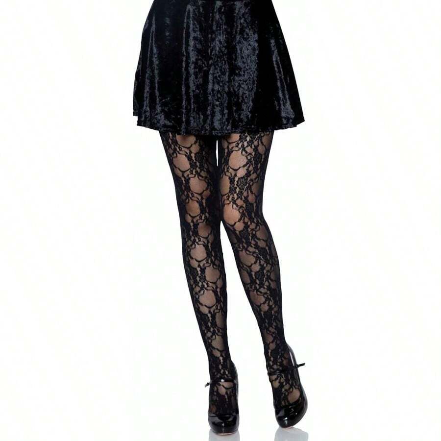 Medias vintage de encaje y rejilla para mujer de Leg Avenue