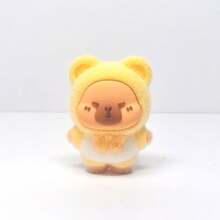 1PC/5PCS Flocked Capybara Car Ornament, Mini Car Ornament, Adorable Cartoon 1PC/5PCS Capybara Decoration, Random Color Capybara, Adorable Handmade Car Decoration, Perfect For Car Ornaments, Desktop Decorations, Party Gifts, And Holiday Presents(Buy 5PCS, Get Free Seamless Adhesive)
