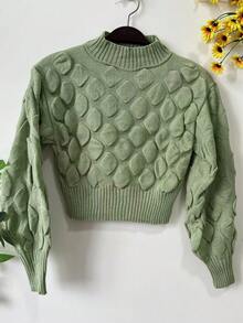 Long Sleeve Blouse With Cupcake Print, Winter Collection - 橄欖綠 - 查看 1