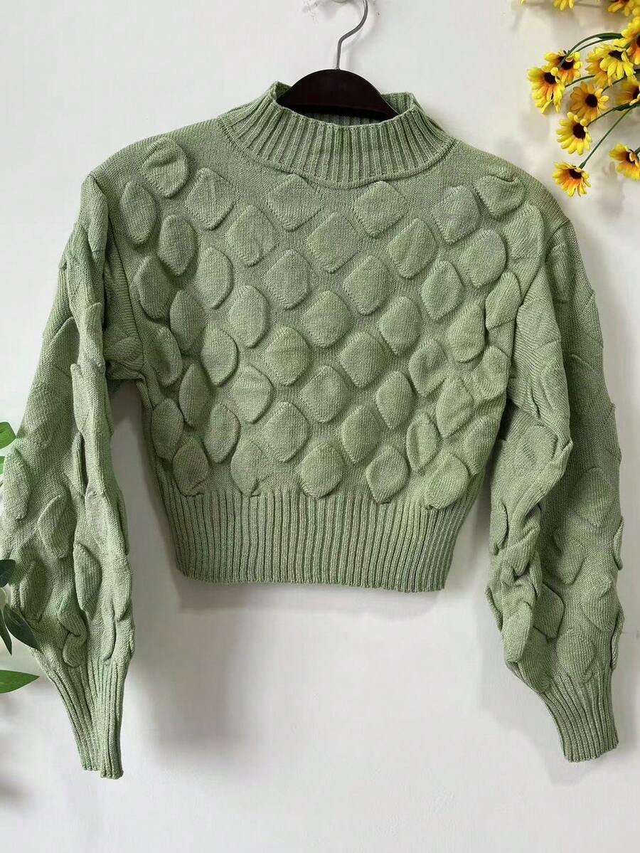 Long Sleeve Blouse With Cupcake Print, Winter Collection - 橄欖綠 - 查看 1