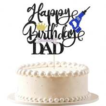 Topper na tort "Feliz Dia Del Padre", Topper na tort z okazji Dnia Ojca, Dekoracje Feliz Cumpleanos Papa, Dekoracje na przyjęcie z okazji Dnia Ojca