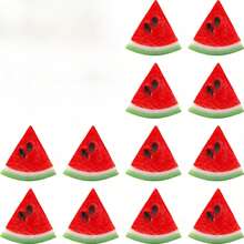 Yaomiao Fake Watermelon Simulation Watermelon Slices Artificial Fruit Slice Realistic Lifelike Fake Fruits Plastic Decor For Photography Props