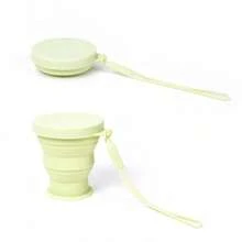 قارورة ماء قابلة للطي بتصميم ألوان حلوى، سهلة الحمل والتخزين