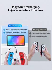 Compatible Switch 2 Game Controller Grip, New 2025 Model Game Console Accessories, Compatible With Switch NS2 Controller Charging Grip, Joycon 2 Magnetic Charging Dock, NS Second Generation With Shell Charging Grip, Switch/OLED Controller Stand
