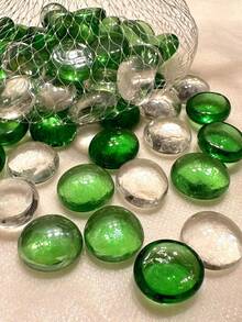 100克/500克/袋装花瓶填充玻璃弹珠,用于花瓶的平板玻璃弹珠,曼卡拉玻璃宝石。装饰玻璃石可用于花瓶填充、鱼缸装饰、花卉工艺品、餐桌摆件和马赛克玻璃珠、房间装饰、浴室装饰、家居装饰、婚礼装饰、DIY工艺品(尺寸和数量各不相同)。 - 彩色 - 查看 22