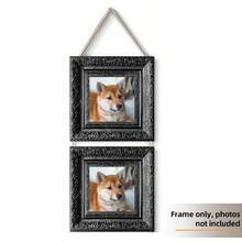 5/3/2 件金色和黑色压花相框，4x4 英寸，精致相框，画框，家居装饰，墙壁装饰，餐厅，可直接悬挂，适用于卧室客厅办公室，节日礼物，仅相框，不含照片