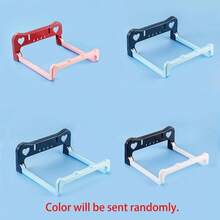 4pcs Foldable Wash Basin Holder, Wall Mount Towel Rack, No Drill, Basin Shelf, Pot Lid Rack - Multicolor - View 7