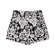 ZEVITY Women's Allover Print Elastic Waist Fashion Skirt Pants