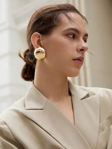 Pendientes de perla elegantes y de moda, regalos de Navidad de invierno - Amarillo Oro - Ver 1