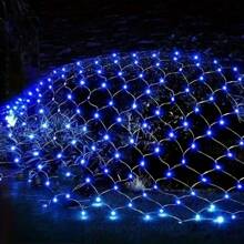 1 Peça Luzes de Rede Solar 96/192 LEDs, IP65 Impermeável Fio de Cobre 8 Modos Luzes Solares de Fada para Jardim, Pátio, Árvore, Festa de Natal, Casamento, Ação de Graças, Decoração de Pátio, Tiras de LED Solares de Fada, Luzes de Fada Solares Frescas de Jardim