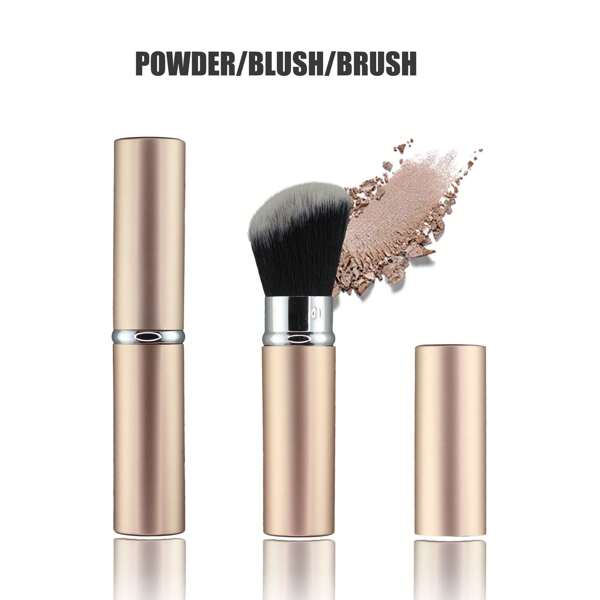 Fashionable Portable Retractable Travel Powder, Blush Brush