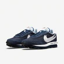 (Men's) Nike LD Waffle X Sacai X  'Blue Void' (2021) DH2684-400 Athletic Sporty Running Casual Fashion Sneakers For Unisex Adult - SOLE SERIOUSS - Blue - View 3