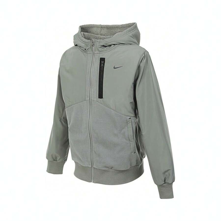 Nike Teen Boy K NSW CTY UTLITY EO TF WZ TOP Woven Hooded Trench Coat HF4208-053 - Black - View 1