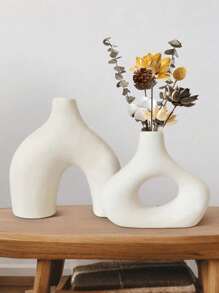 1 pieza Jarrón moderno para flores secas, jarrón redondo de pampa, decoración del hogar estilo bohemio para centro de mesa, mesa de cena de boda, sala de estar, oficina, dormitorio, regalo de inauguración de la casa. Jarrón moderno para comedor, sala de estar, mesa de cena de boda, decoración del hogar, jarrón redondo, jarrón bohemio para regalos de cumpleaños, graduación