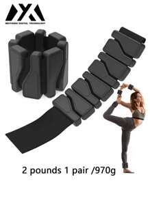 MEIYIXING MEIYIXING Women's Wrist And Ankle Weights - Men's Adjustable Weighted Bracelet, 2lbs Weighted Armbands Foot Leg Weights For Walking, Yoga, Cycling, Training, Exercise, Running, Set Of 2 (1lb Each), Gym, Sports, Fitness, Home Exercise, Gym Machine, Home Training