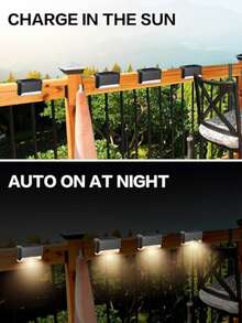 36/24/12/4 Pieces Solar Roof Lights,LED Solar Step Lights,Outdoor Solar Steps,Solar Deck Lights,Outdoor Solar Lights -IP43 Waterproof,Automatic On/Off Switch,12 Hours Lighting For Outdoor Stairs,Fences And Walkways,Multiple Colors Of Illumination,Easy To Install,Ideal For Decorative Lighting For Porches,Stairs,Decks,Gardens And Patio Lighting For Fences And Pathways Lighting Outdoor Solar Ambiance Lighting - ánh sáng ấm áp - Xem 3