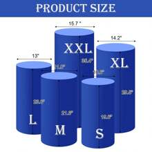 Royal Blue Cylindrical Bottom Cover, Spandex Cylindrical Stand Cover For Party, Wedding Or Birthday Decoration - Cylindrical Cover Only