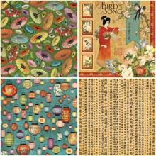 15 Stücke Große Größenige vintage japanische Zeichnungsblätter, 7.87 Inch X 7.87 Inch schweres Karton, geeignet für DIY, Journaling, Scrapbooking und Basteln - perfektes Geschenk für Frauen, Erwachsene, Studenten, Lehrer und Angestellte, handgemachte Kartenpapiere | Retro-Ästhetik | Hochwertiges Material, Papierbastelbedarf