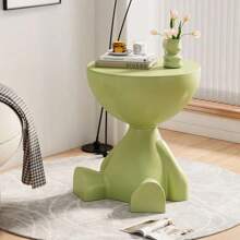 Tavolino laterale per divano a forma di orsetto nordico con movimento, tavolino rotondo piccolo moderno e semplice per decorazione domestica e camera da letto, comodino semplice e di con ripiano di archiviazione per la decorazione della casa