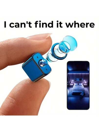 1pc Mini Spy Stealth Surveillance Camera Motion Detection Night Vision 1080P HD, Indoor Monitoring Of Pets/Children/Nannies, Application Control, Convenient Installation, No Battery Required. view 4