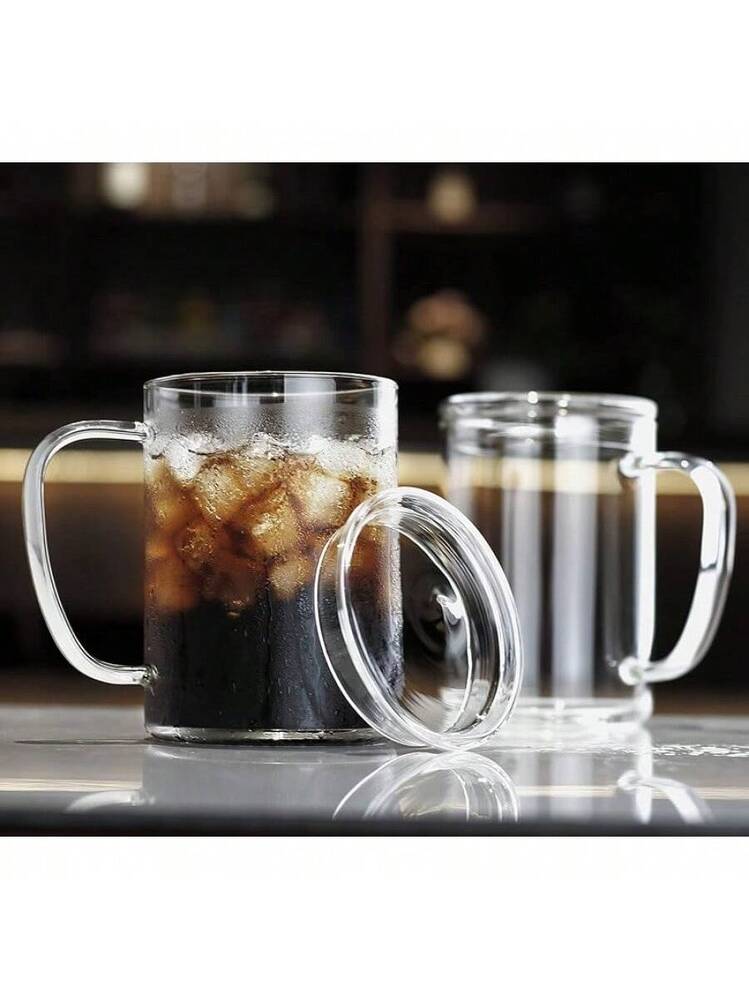 2025LUXU Glass Coffee Mugs Set Of 4,14 Oz Clear Coffee Cups,Hand  Blown&Seamless Design,Heat Resistant And Explosion-Proof,Lightweight Tea  Mugs With Anti Scald Handle Ideal For Home,Cafe | SHEIN USA