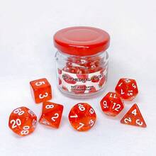 Strawberry Jam Polyhedral Dice Set Dice Full 7pcs/Set For - Red - View 6