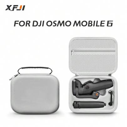 XFJI Tragbare Tragetasche für Osmo Mobile 6 Box für OM 6 Gimbal Stabilisator Zubehör Handtaschen Umhängetasche