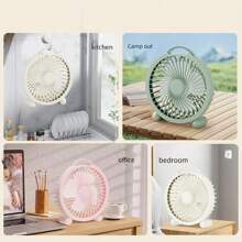 3pcs Multifunctional Handheld Mini Fan, Portable Personal Quiet Tabletop Fan,Plug In Power Mini Fans, Clip On Fan Small Powerful Desk Fan 3 Speed Quiet USB Rechargeable Mini Table Fan 360°Rotate Portable Cooling Fan For Outdoor Bedroom Office Travel Home