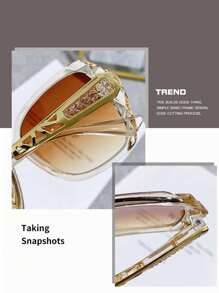 Drăguț 1 buc Nou Modă Ramă Mare Ochelari de Soleil Rotunzi Accesorii de Plajă