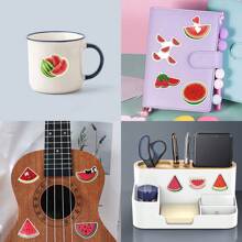 55Pcs Watermelon Stickers Vinyl Aesthetics Motivational Stickers Scrapbook, Journaling, Laptop, Bumper, Skateboard, Water Bottles, Computer, Phone, Cartoon, Hard Hat, Car Stickers