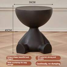 Tavolino laterale per divano a forma di orsetto nordico con movimento, tavolino rotondo piccolo moderno e semplice per decorazione domestica e camera da letto, comodino semplice e di con ripiano di archiviazione per la decorazione della casa