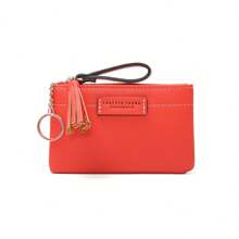 Mini PU Leather Coin Purse With Keychain Fashion Zipper Clutch Wallet Large Capacity Change Pouch With Tassel For Women Wallet Purse Wallet Keychain Travel Wallet Coin Wallet Mini Wallet